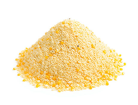 Hominy corn for pet food and snack manufacturing